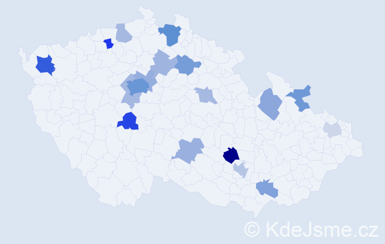 Jméno: 'Draga', počet výskytů 40 v celé ČR