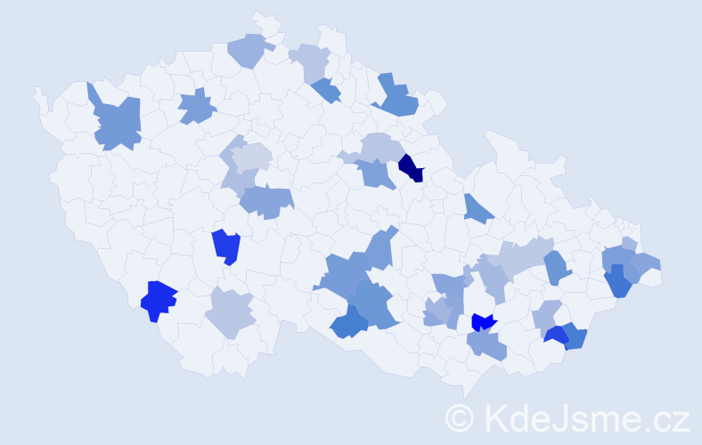 Jméno: 'Lubomil', počet výskytů 47 v celé ČR