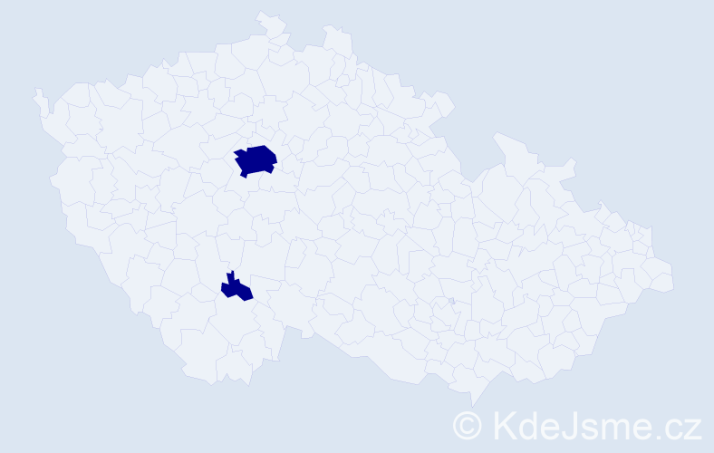 Jméno: 'Andrius', počet výskytů 2 v celé ČR