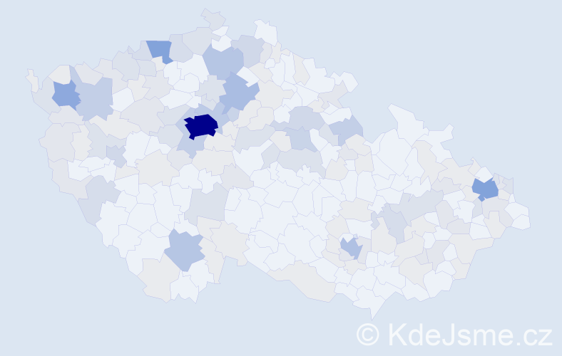 Jméno: 'Sergej', počet výskytů 382 v celé ČR