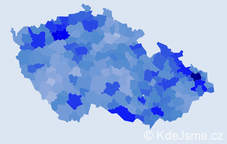 Jméno: 'Kamila', počet výskytů 18825 v celé ČR