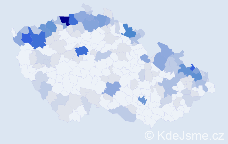 Jméno: 'Kurt', počet výskytů 389 v celé ČR