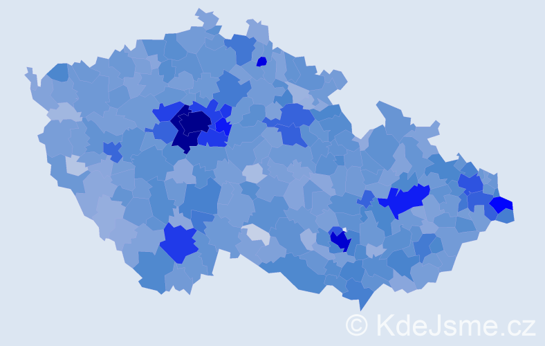 Jméno: 'Ema', počet výskytů 7295 v celé ČR