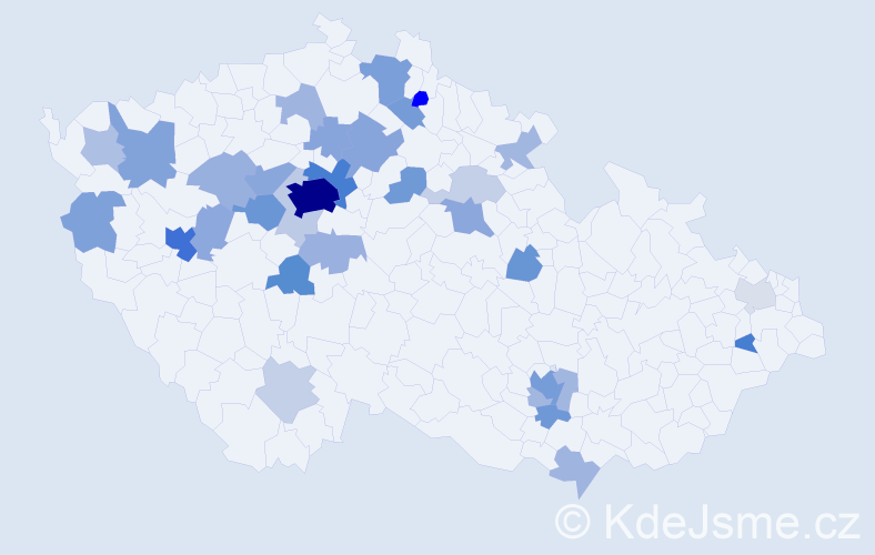 Jméno: 'Iuliia', počet výskytů 119 v celé ČR