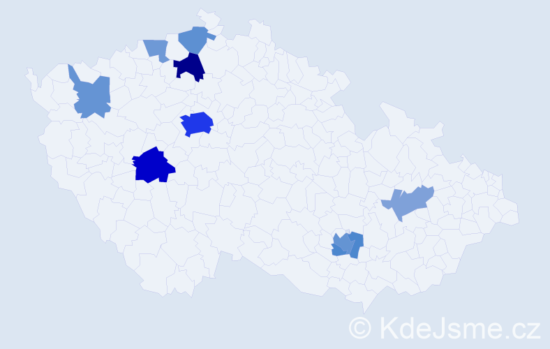 Jméno: 'Aya', počet výskytů 27 v celé ČR