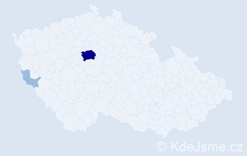 Jméno: 'Gillian', počet výskytů 5 v celé ČR