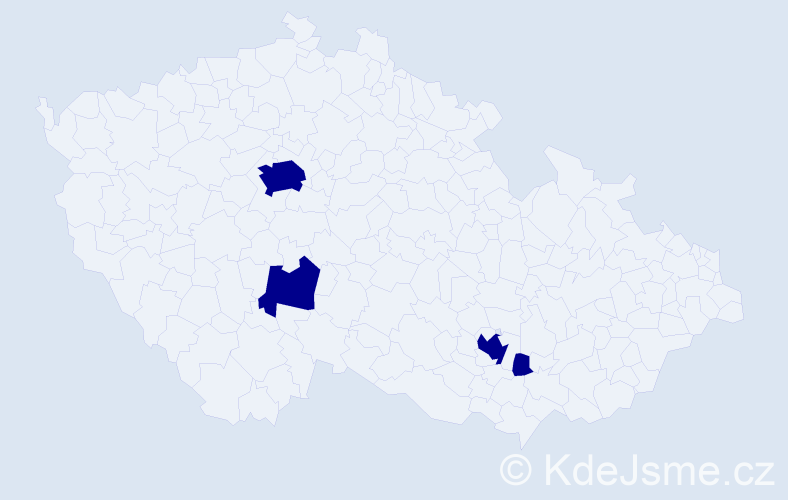 Jméno: 'Franjo', počet výskytů 4 v celé ČR