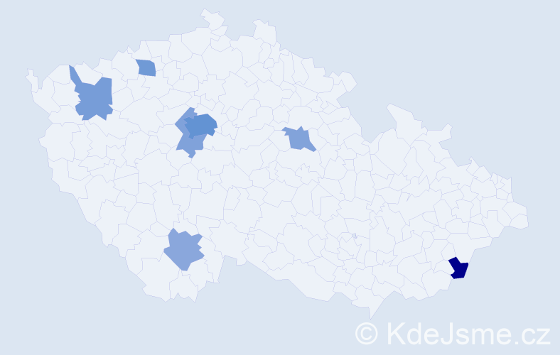 Jméno: 'Grigoriy', počet výskytů 17 v celé ČR