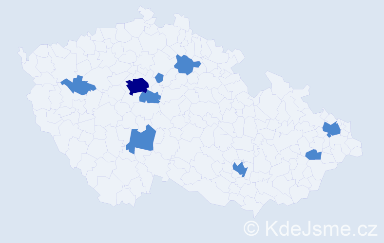 Jméno: 'Liza', počet výskytů 11 v celé ČR