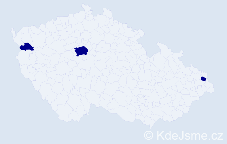 Jméno: 'Veronka', počet výskytů 3 v celé ČR