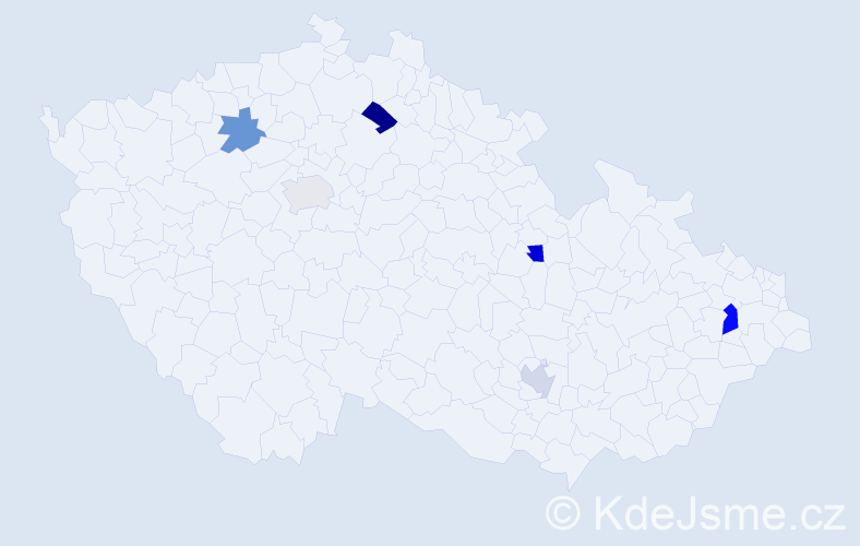 Jméno: 'Alexander Thomas', počet výskytů 7 v celé ČR