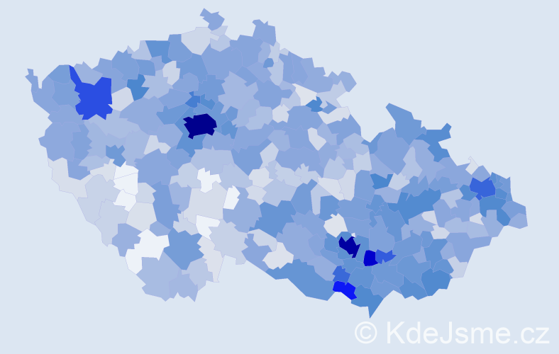 Jméno: 'Tamara', počet výskytů 2855 v celé ČR