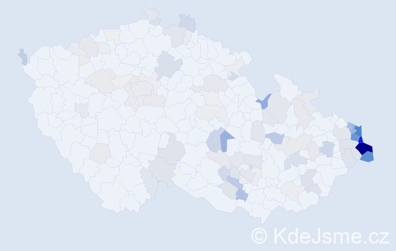 Jméno: 'Česlav', počet výskytů 309 v celé ČR