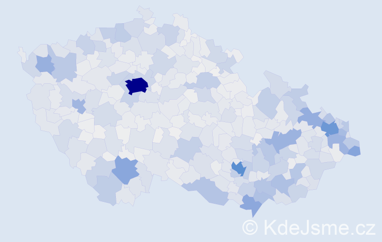 Jméno: 'Terezie', počet výskytů 5801 v celé ČR