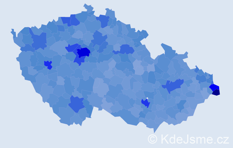 Jméno: 'Helena', počet výskytů 74391 v celé ČR