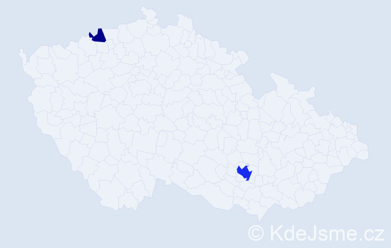 Jméno: 'Ofir', počet výskytů 5 v celé ČR