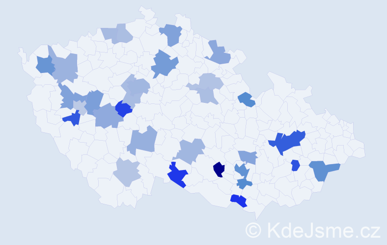 Jméno: 'Anette', počet výskytů 51 v celé ČR