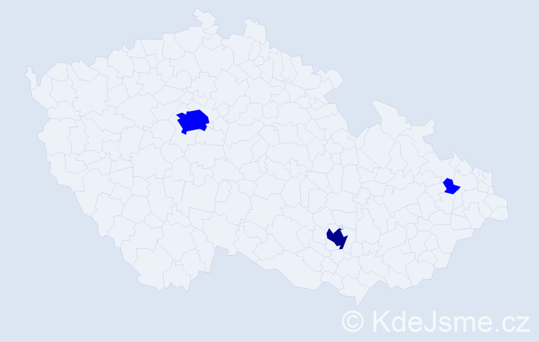 Jméno: 'Rositsa', počet výskytů 4 v celé ČR