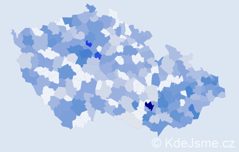 Jméno: 'Lucia', počet výskytů 762 v celé ČR