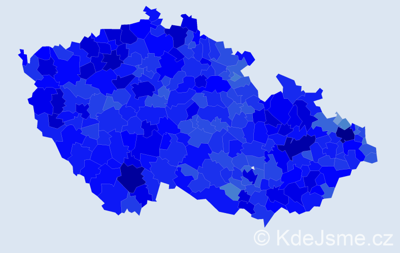 Jméno: 'Miroslav', počet výskytů 151736 v celé ČR