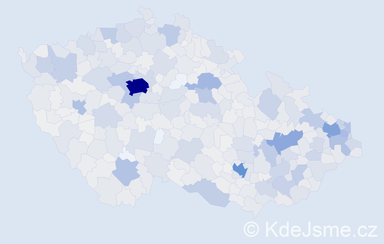 Jméno: 'Evžen', počet výskytů 3245 v celé ČR