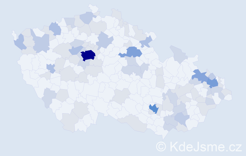 Jméno: 'Carmen', počet výskytů 182 v celé ČR