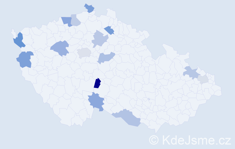 Jméno: 'Thi My Hanh', počet výskytů 19 v celé ČR