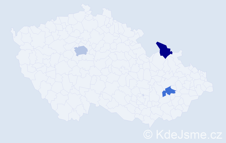 Jméno: 'Max Peter', počet výskytů 4 v celé ČR