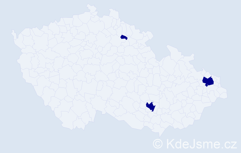 Jméno: 'Katharina Anna', počet výskytů 3 v celé ČR