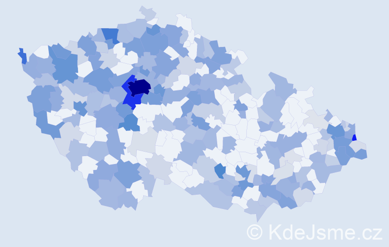 Jméno: 'Victoria', počet výskytů 607 v celé ČR