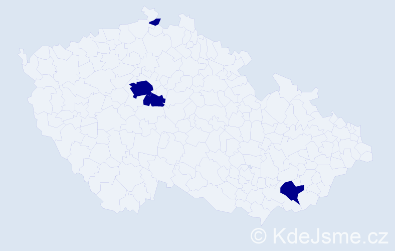 Jméno: 'Charlotte Marie', počet výskytů 4 v celé ČR