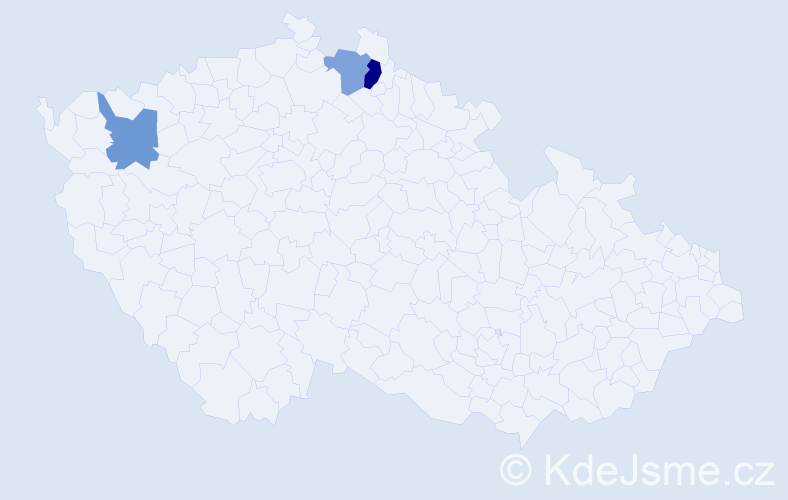 Jméno: 'Trung Duc', počet výskytů 4 v celé ČR