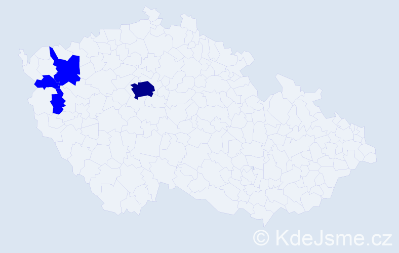 Jméno: 'Solomija', počet výskytů 5 v celé ČR