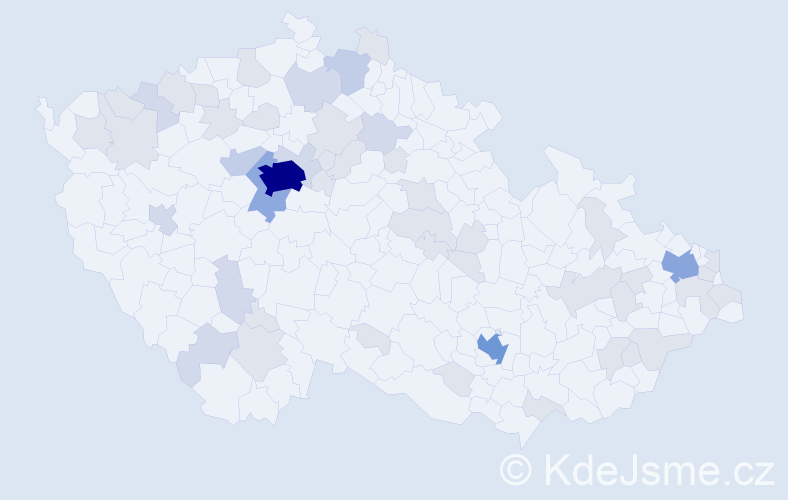 Jméno: 'Michail', počet výskytů 111 v celé ČR