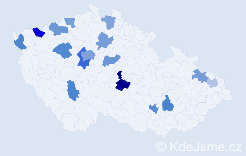 Jméno: 'Camilla', počet výskytů 28 v celé ČR
