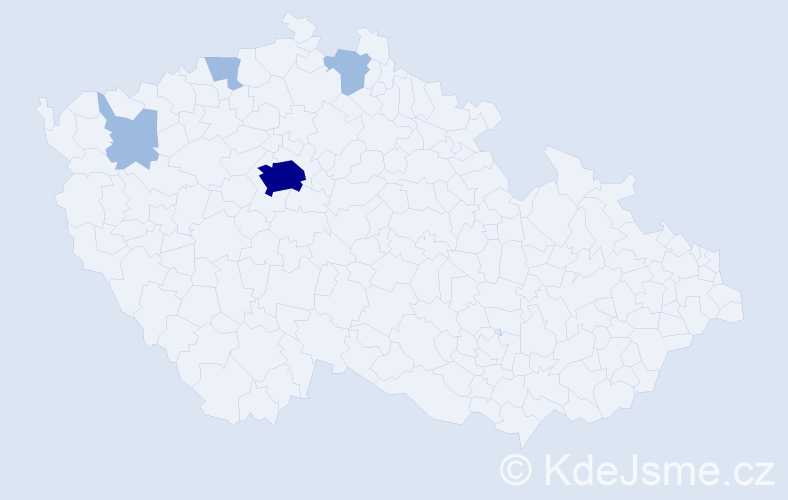 Jméno: 'Gleb', počet výskytů 7 v celé ČR