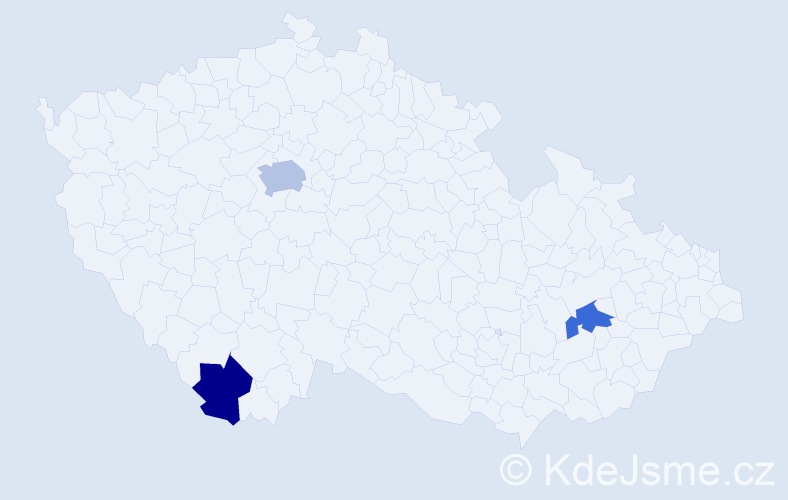 Jméno: 'Shun', počet výskytů 4 v celé ČR