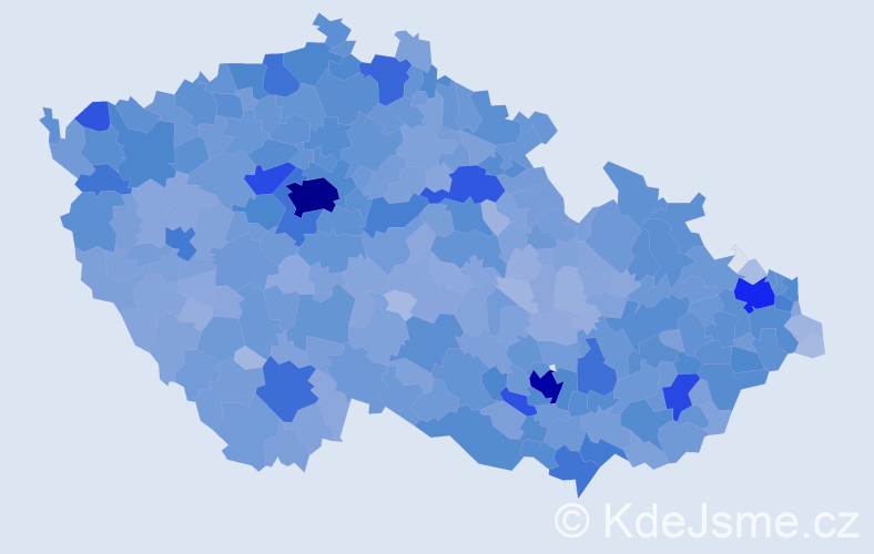 Jméno: 'Ivan', počet výskytů 23614 v celé ČR