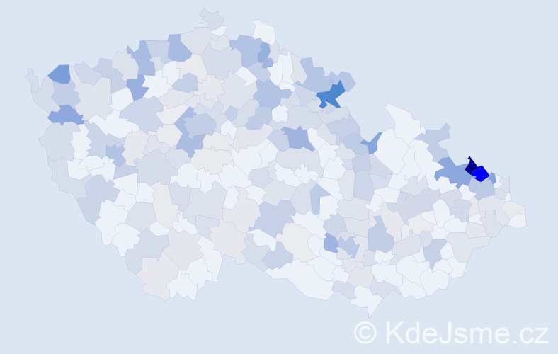 Jméno: 'Rita', počet výskytů 589 v celé ČR