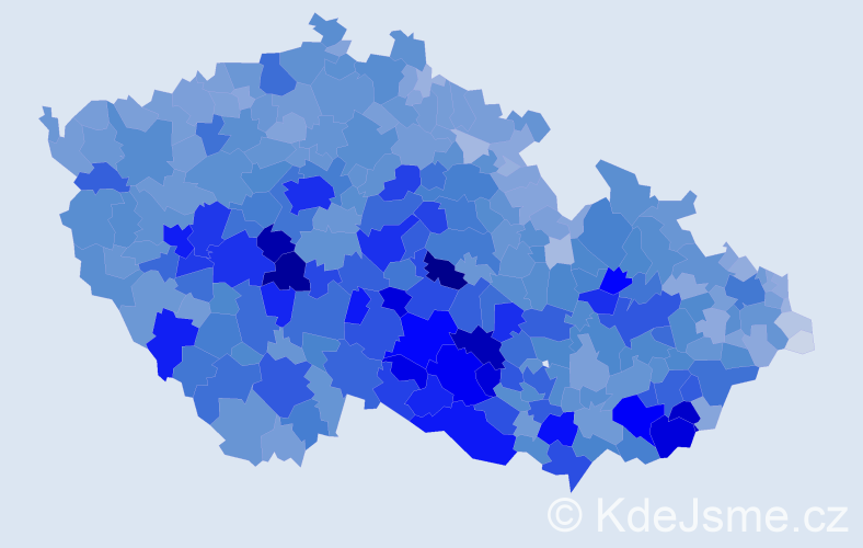 Jméno: 'Bohumila', počet výskytů 10314 v celé ČR