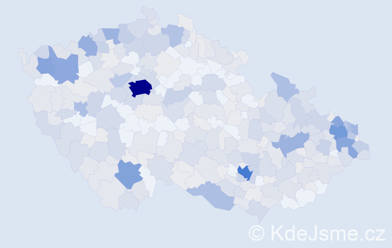 Jméno: 'Hermína', počet výskytů 842 v celé ČR