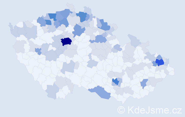 Jméno: 'Liduška', počet výskytů 271 v celé ČR