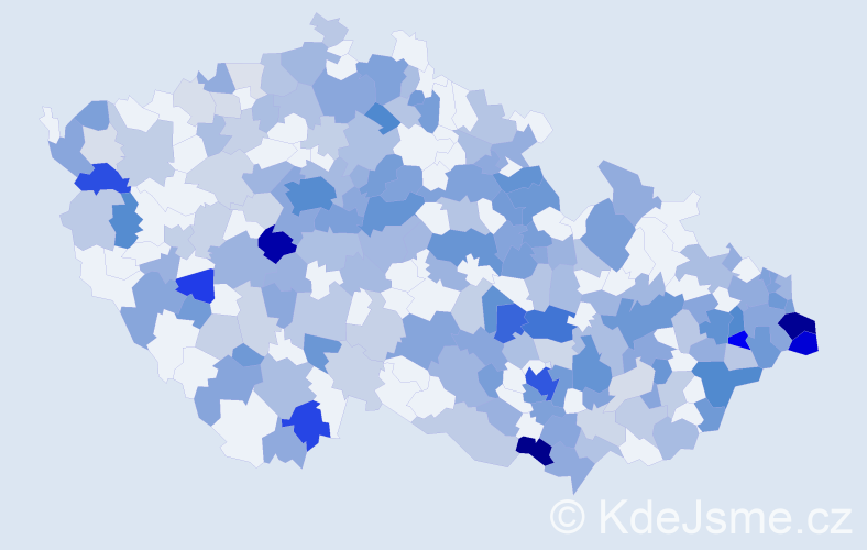 Jméno: 'Noemi', počet výskytů 466 v celé ČR