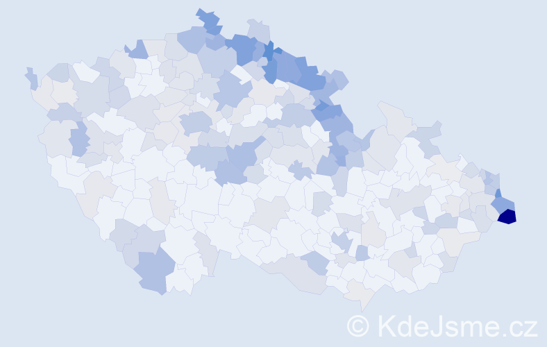 Jméno: 'Teresa', počet výskytů 460 v celé ČR