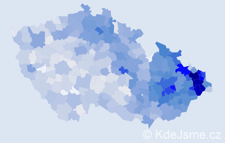 Jméno: 'Břetislav', počet výskytů 5444 v celé ČR