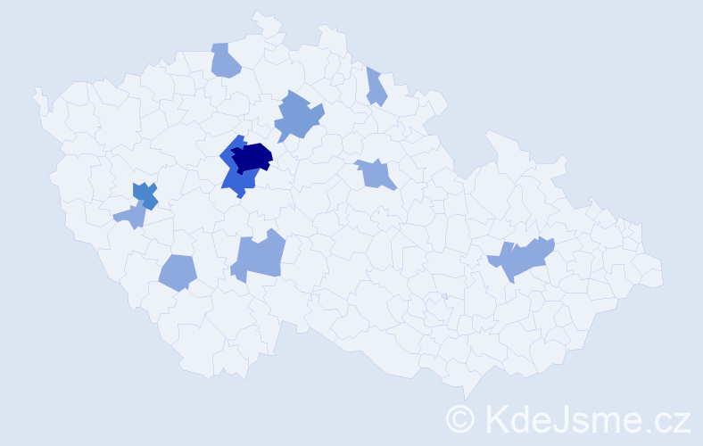 Jméno: 'Oleh', počet výskytů 23 v celé ČR