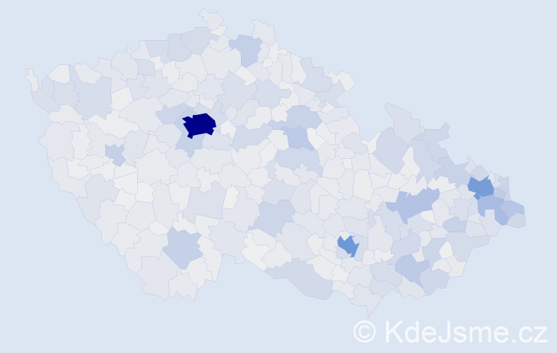 Jméno: 'Ester', počet výskytů 3629 v celé ČR