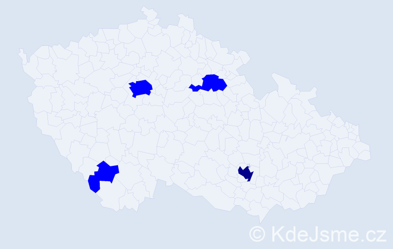 Jméno: 'Rémi', počet výskytů 5 v celé ČR
