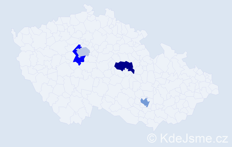Jméno: 'Adam Benjamin', počet výskytů 4 v celé ČR