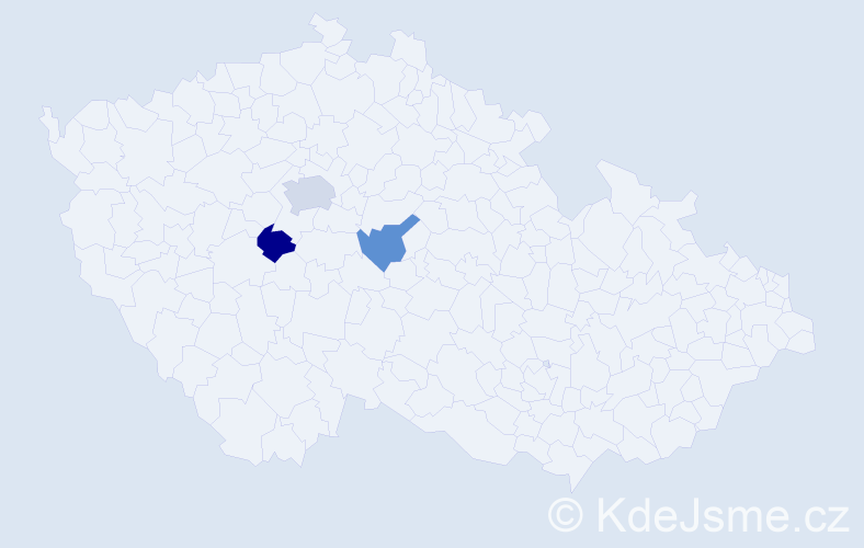Jméno: 'Qin', počet výskytů 4 v celé ČR